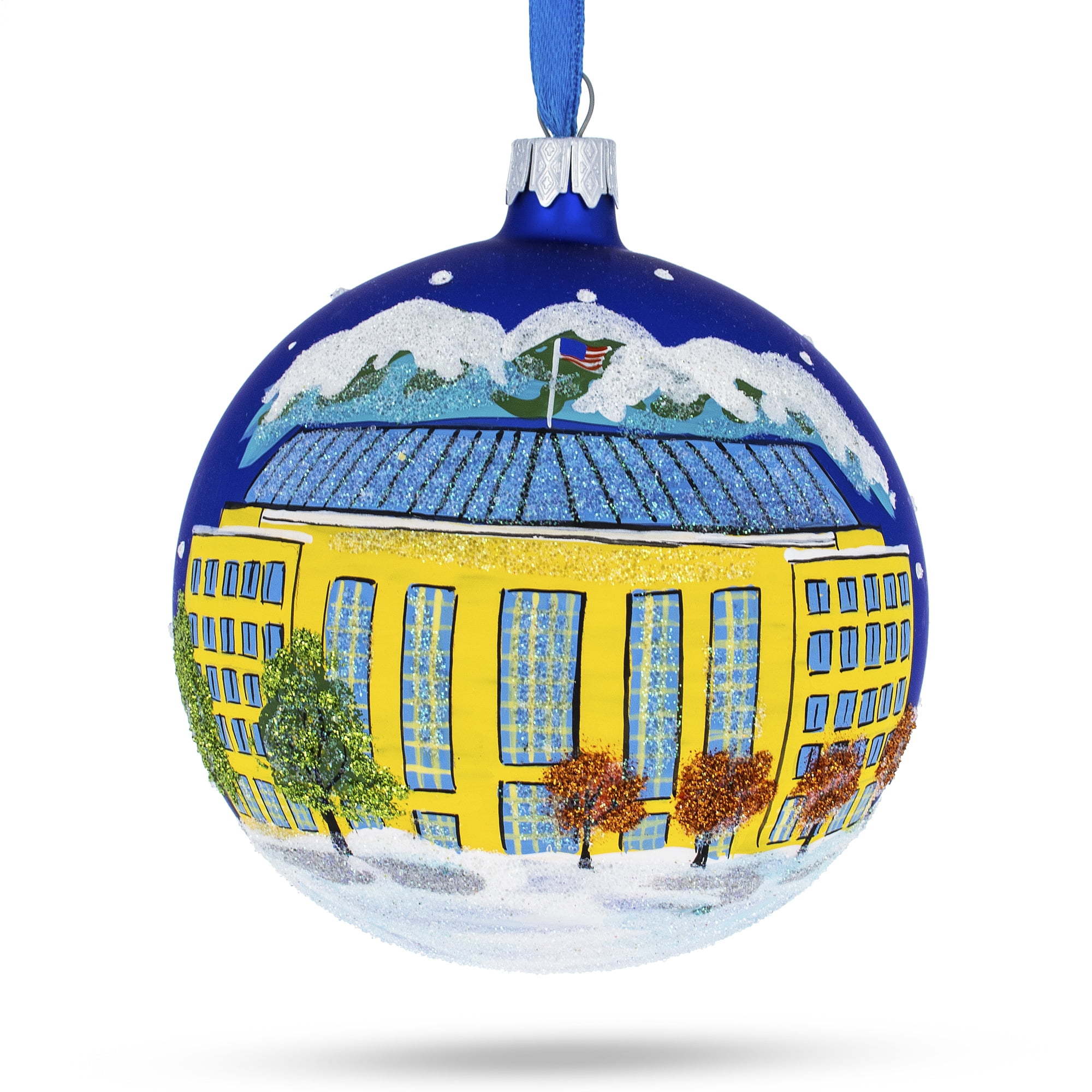 BestPysanky Colorado Springs Colorado Glass Ball Christmas Ornament 4 Inches