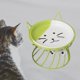 thumbnail image 3 of Cuenco de cerámica para mascotas con protector de cuello y soporte de metal elevado. Comedero para gatos. B Verde, 3 of 9