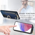 thumbnail image 5 of Nalacover Case for Samsung Galaxy A53 5G Wallet Case with Card Holder & Zipper Pocket, 360° Rotation Ring Kickstand Premium PU Leather Cover, Shockproof Magnetic Button Flip Stand Phone Case,Blue, 5 of 9