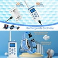thumbnail image 6 of PetJoy 2 in 1 Cat Shock Collar with Remote,Cat Training Collar with 4 Modes,Auto Anti Meow Collar,Mild and Helpful,Pink,Christmas Birthday Gifts, 6 of 7