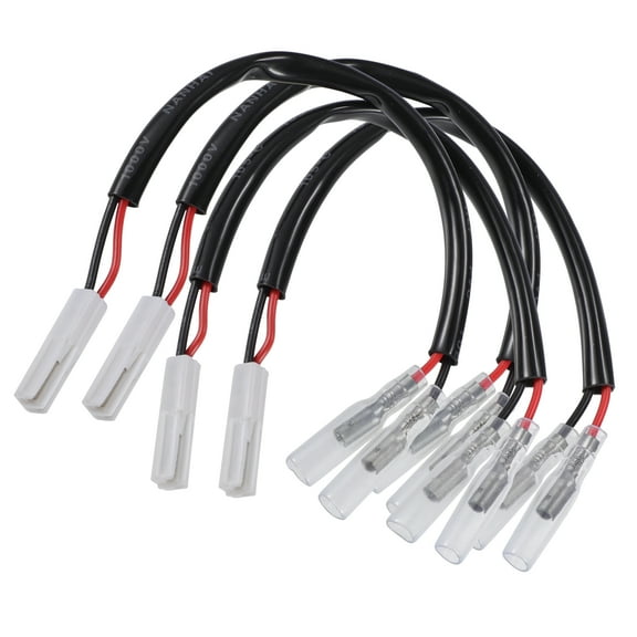 Unique Bargains Motorcycle Turn Signal Cable Adapter Connectors for Honda Motorbike Wiring Adapter Plug 4 Pcs