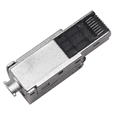 thumbnail image 2 of 16 Pcs Connecteurs Modulaires Sans Outils RJ45 7 Bouchons Cat7 / Cat7 23/24AWG-Noir, 2 of 7