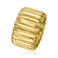 thumbnail image 5 of Ross-Simons 18kt Gold Over Sterling Ridged Ring, Women's, Adult, 5 of 5