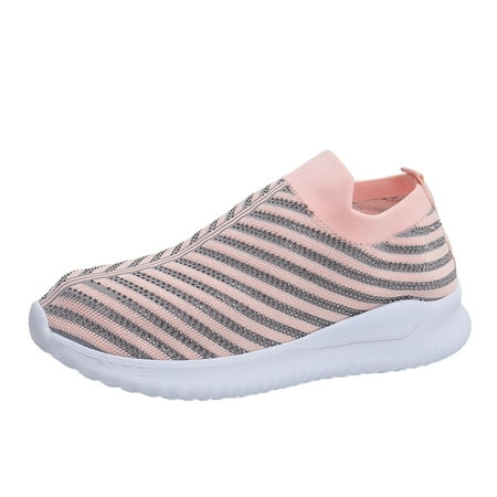 

Dyfzdhu Bling Zapatilla Deportiva Running Shoes Fly Woven Rhinestone Women Shoes Flat Breathable Casual Mesh Shoes Slip On Women Shoes