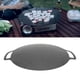 thumbnail image 5 of Pan Grill Plate Proof Stick Redondear redonda pediendo Grasiento Placa de Fritura de Barbacoa Portátil Con Doble Manija para Acamp Picnic, 5 of 7
