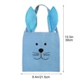 thumbnail image 3 of QuanTara Easter Bunny Ear Handbag, Linen Gift Packaging Tote Bag with Drawstring, Reusable Festival Decorative Bag for Gifts & Parties (15.35x8.46in), 3 of 8
