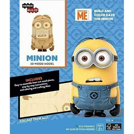 Incredibuilds Minions 3D Wood Model Kit Minion Kits