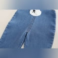 thumbnail image 5 of Infant Overalls Set Long Sleeve Striped Top with Bear Face Denim Suspender Pants Soft Cotton Blend Children Outfit for Boys Girls, 5 of 5