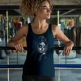 thumbnail image 4 of Sugar Skull Lace Women's Tank Top Black White Day of the Dead Gothic Beauty Monochrome Dia de Los Muertos Elegant, 4 of 7