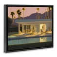 thumbnail image 4 of Stupell Industries Sunset Glow Summer Pool Landscape & Nature Painting Black Floater Framed Canvas Art Print Wall Art, 31 x 25, 4 of 10