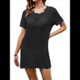 thumbnail image 2 of Traje de Baño de Ganchillo para Mujer 2025, Vestido de Punto de , Ropa de Verano Negro XL, 2 of 10