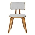 thumbnail image 3 of Hawthorne Collections 18.1" Modern Fabric Dining Chair in Gray, 3 of 8