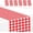 Red+white, variant on 6Pcs Green Gingham Table Runner 14x108'' Christmas Decorations Green and White Checkered Table Runner Plastic Racetrack Road Table Cloth Disposable for Birthday Party Baby Shower Theme Decor