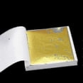 thumbnail image 2 of 100pcs 24k Gold Leaf Sheets suitable for Art Crafts Design Gilding Framing Scrap suitable for Diy Cake Decoration 26-27s, 2 of 5