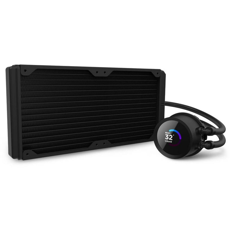 NZXT Kraken 280mm AIO CPU Cooler - LCD Display, 2x F140P