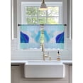 thumbnail image 6 of Sheer Curtains 2 Panels Set, Abstract Gradient Lines Expansion Modern Art Window Sheer Curtains for Living Room/Bedroom, Light Filtering Rod Pocket Voile Drapes, 52" W x 45" L, 6 of 7