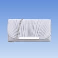 thumbnail image 4 of Silver Sparkly Clutch Purse for Women, Convertible Pleated Evening Bag with Detachable Chain for Wedding Party,Size Free Size, 4 of 9