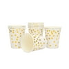 Party supplies set disposable gold point paper dish meal napkin paper cup Party