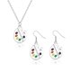 thumbnail image 1 of 1set Artist Palette Painter Dangle Hook Earrings Necklace Van Gogh Picasso Jewelry, 1 of 3