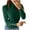 Army Green, variant on BXINGOHAI Women's Turtleneck Sweaters Solid Long Sleeve Shirts Slim Fit Button Pullover Sweaters Fall Winter Trendy Tops Today White,S