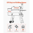 thumbnail image 4 of VEVOR Wood Pellet Grill Smoker, 8 in 1 BBQ Grills for Outdoor Cooking, 575 Square Inches Cook Area Electric Grill and Smoker, with LCD Screen Controller, Meat Probe, 500°F Max Temperature, 4 of 7