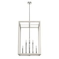 thumbnail image 2 of Hunter - Squire Manor 8-light Chrome, Large Pendant Light, Dimmable, Rectangle Shaped, for Bedrooms, Kitchens, Dining, Living Rooms - 19109, 2 of 6