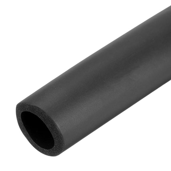 Uxcell Pipe Insulation Tube Foam, 15/16" ID x 3/16" Thick x 1.64ft Foam Pipe Cover Non-Slip Hollow Foam Tubing Guitar Air Conditioner Stand Fitness Equipment Handles, Black