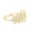 thumbnail image 3 of AFFY 1/2 Carat Round Cut White Natural Diamond Engagement Ring In 14K Yellow Gold Over Sterling Silver (Clarity : I2-I3, Color : I-J, 0.5 Cttw) Size 8, 3 of 4