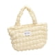 thumbnail image 4 of Bolso de mano para mujer, tipo hobo, ligero y cómodo, ideal para compras de viaje. blanco, 4 of 9