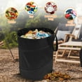 thumbnail image 6 of Leaf Waste Bag 10 Gallon Collapsible Garden Bag Large Capacity Pop Up Trash Can Space Saving Camping Waste Bin Multifunctional Yard Waste Container for Outdoor, 6 of 9