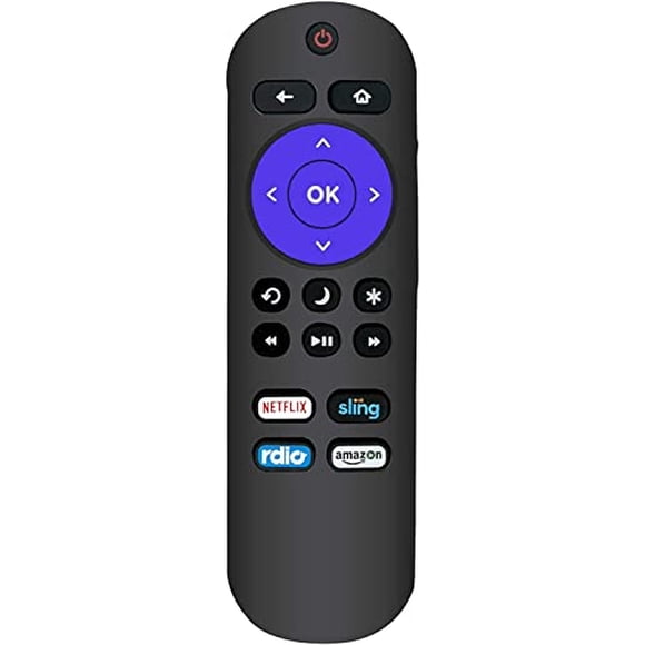 Control remoto de repuesto Elekpia para TV Roku Compatible con Onn/TCL/Haier/Hitachi/LG/Sanyo/JVC/Magnavox/RCA/Philips/Westinghouse/Element