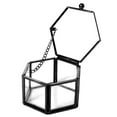 thumbnail image 3 of WINDLAND Glass Jewelry Box Clear Jewelry Box Clear Container Hexagon Storage Glass Vintage Jewelry Box Vintage Storage Box, 3 of 14