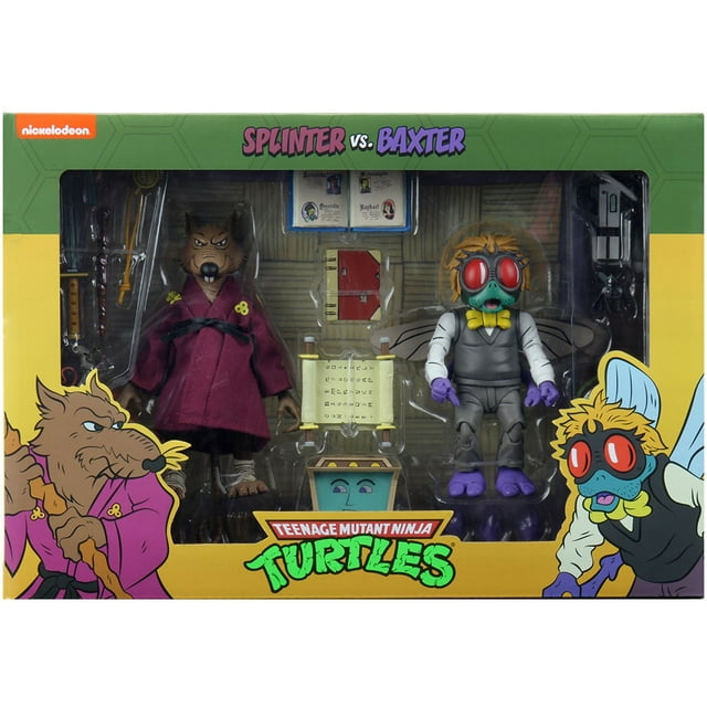 Teenage Mutant Ninja Turtles Cartoon Series 7 Inch Action Figure 2-Pack Exclusive - Splinter & Baxter