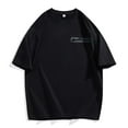 thumbnail image 2 of cfhntfmh Men's Summer Cotton T-Shirts Oversized Unisex Vintage Baggy Tee Short Sleeve Loose Solid Color Casual Tops, 2 of 2