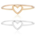 thumbnail image 3 of Hollow Heart Peach Heart Heart Ring, 3 of 5
