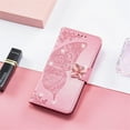 thumbnail image 6 of for Samsung Galaxy A54 5G Wallet Case for Women Girls, Shiny Butterfly Flower PU Leather Cover with Card Slot Holder Flip Phone Case for Samsung Galaxy A54 5G Rhinestone Pink, 6 of 9