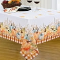 thumbnail image 2 of Sevenstars Thanksgiving Tablecloth Fall Pumpkin Table Cloth Orange Rectangular Table Cover for Kitchen Dinner,60" x 120", 2 of 7