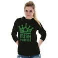 thumbnail image 4 of St Patricks Day Irish Princess Women's Long Sleeve T Shirt Brisco Brands S, 4 of 6