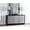 Silver+Walnut, variant on Touch Open Doors - Wood Veneer Material - Studio Storage - 22"L Side Compartment