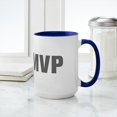 thumbnail image 4 of CafePress - MVP Akz Gray Mugs - 15 oz Ceramic Large White Novelty Mug, 4 of 4
