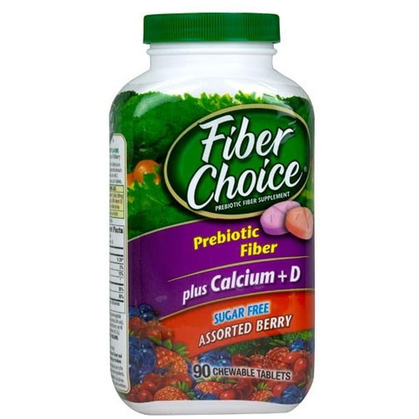 Fiber Choice Bone Health Prebiotic Fiber Supplement SugarFree Chewable