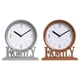 thumbnail image 1 of 2x Relojes de Mesa Silenciosos para Chimenea Estante Decorativo Familiar Estilo Vintage Chimenea Gris marrón, 1 of 9
