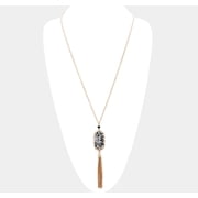 Stone Clutch Necklace Set