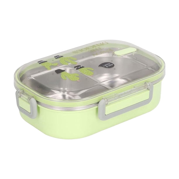 Lonchera de acero inoxidable con compartimentos aislantes, para comida rápida, cantimplora para estudiantes, lonchera sellada portátil, loncheras con aislamiento
