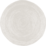 Jaipur Art And Craft Indian 100x100 CM (3.33 x 3.33 Square feet)(39 x 39.00 Inch)White Round Jute AreaRug Carpet throw