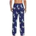 thumbnail image 2 of FREEAMG Magic Unicorn Pajama Pants for Men, Men's Separate Bottoms, Comfortable Lounge Pants for Men（163）, 2 of 7