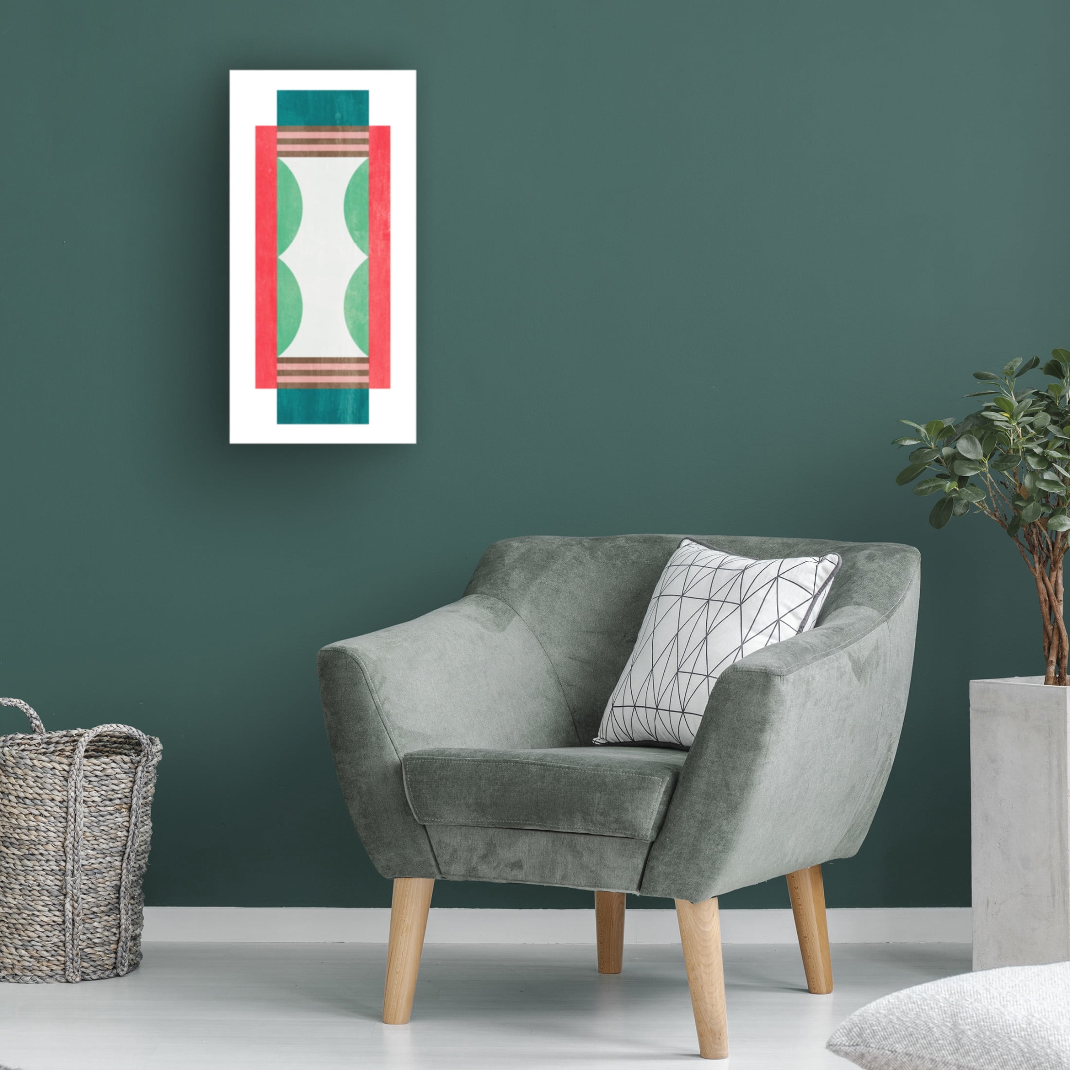 Canvas Wall Art - Melissa Wang 'Sweet Blocks III' Wall Art for Living Room, Bedroom, or Office Décor by Trademark Fine Art - 10 x 19 Inches