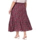 thumbnail image 4 of Faldas de talla grande Agnes Orinda para mujeres, con cintura elástica, en capas, fluidas, falda maxi de verano 1X negra, 4 of 8