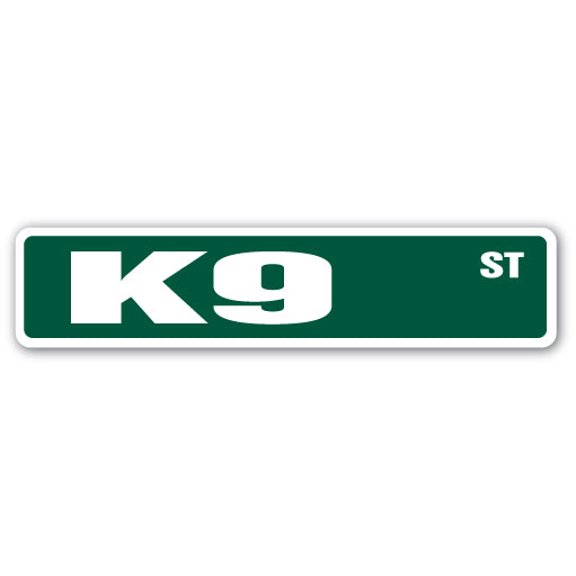 K9 Street Sign police dog canine K-9 swat | Indoor/Outdoor |  36" Wide
