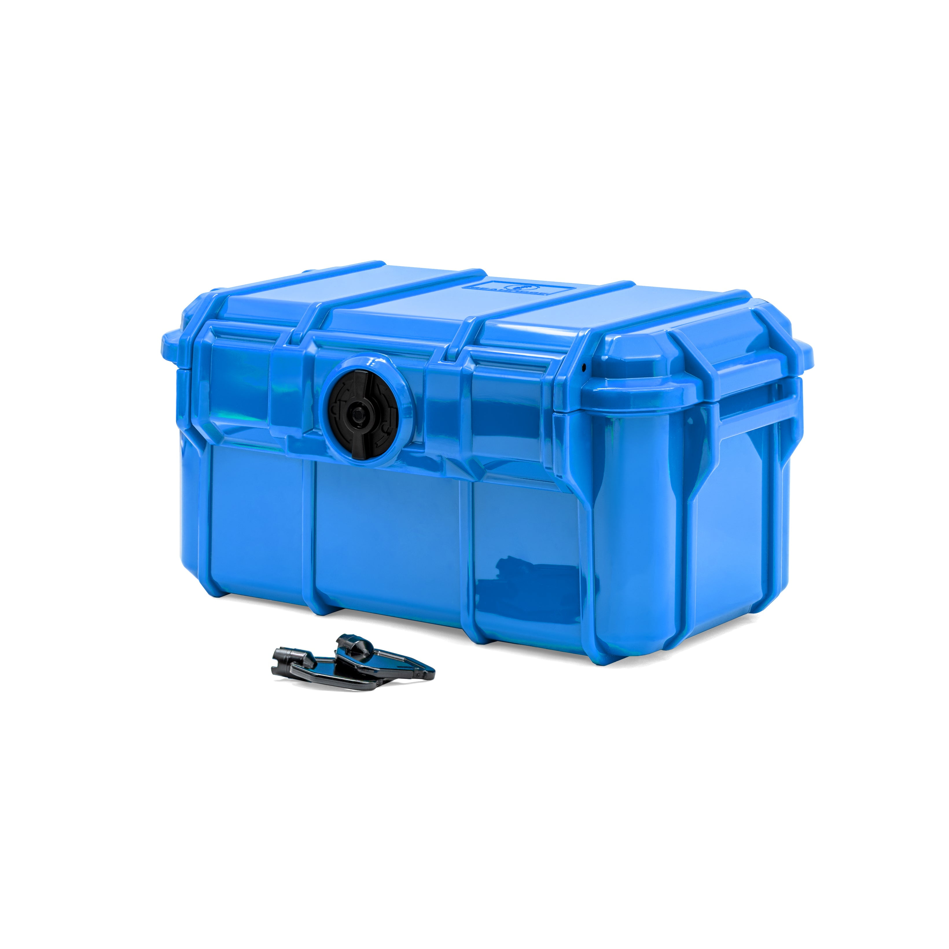 Seahorse 58 Portable Waterproof Dry Box Protective Case - Travel Safe / Mil Spec / IP67 Waterproof / USA Made - for Ammunition, Rifle Ammo, Pistols, Smell Proof Box (Blue)